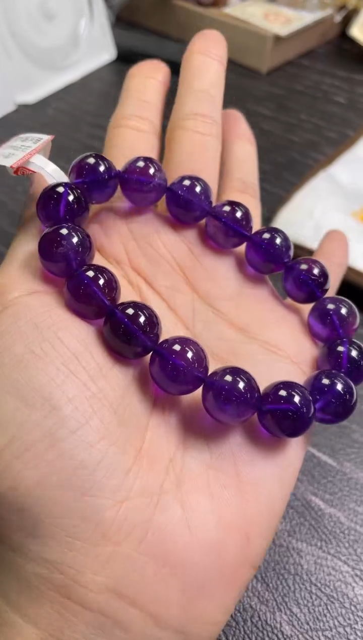 手链13±/x-692未镶嵌水晶乌拉圭紫