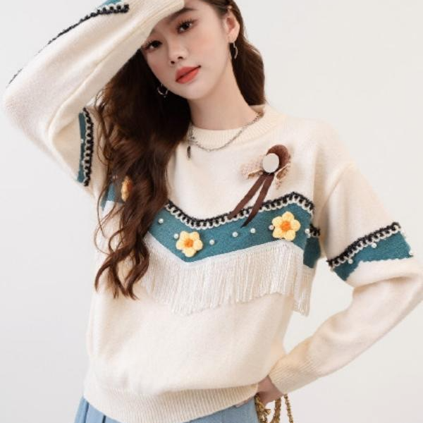 A506韩版纯色女春秋套头甜美A900901BE109