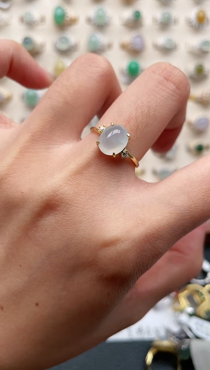 【闪购商品】翡翠戒指银S925镶嵌1111