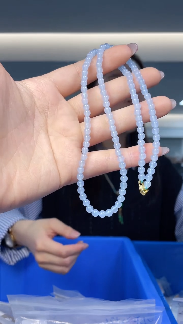 【闪购商品】海蓝宝石颈饰未镶嵌多样性发一件