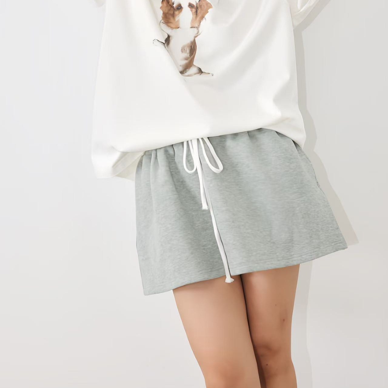 ANNAMOOER 绳带蓬蓬裙