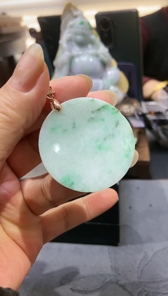 颈饰未镶嵌翡翠@*儿吊坠