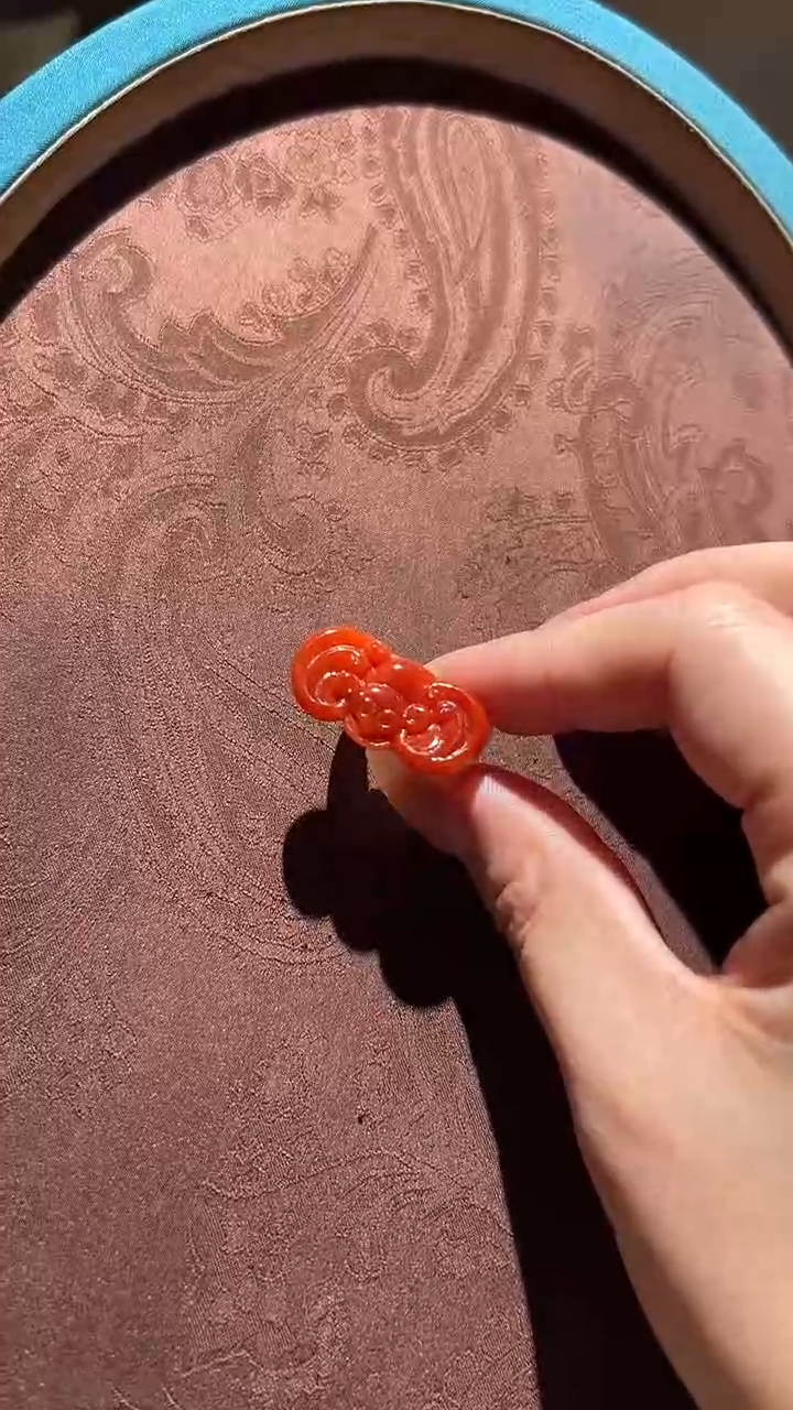 【闪购商品】翡翠戒圈未镶嵌红翡绿翠 15号