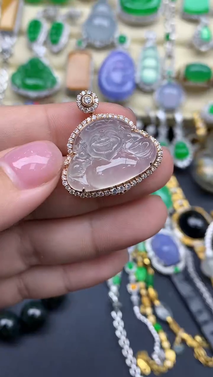 【闪购商品】翡翠颈饰18K金镶嵌648-中国好珍宝