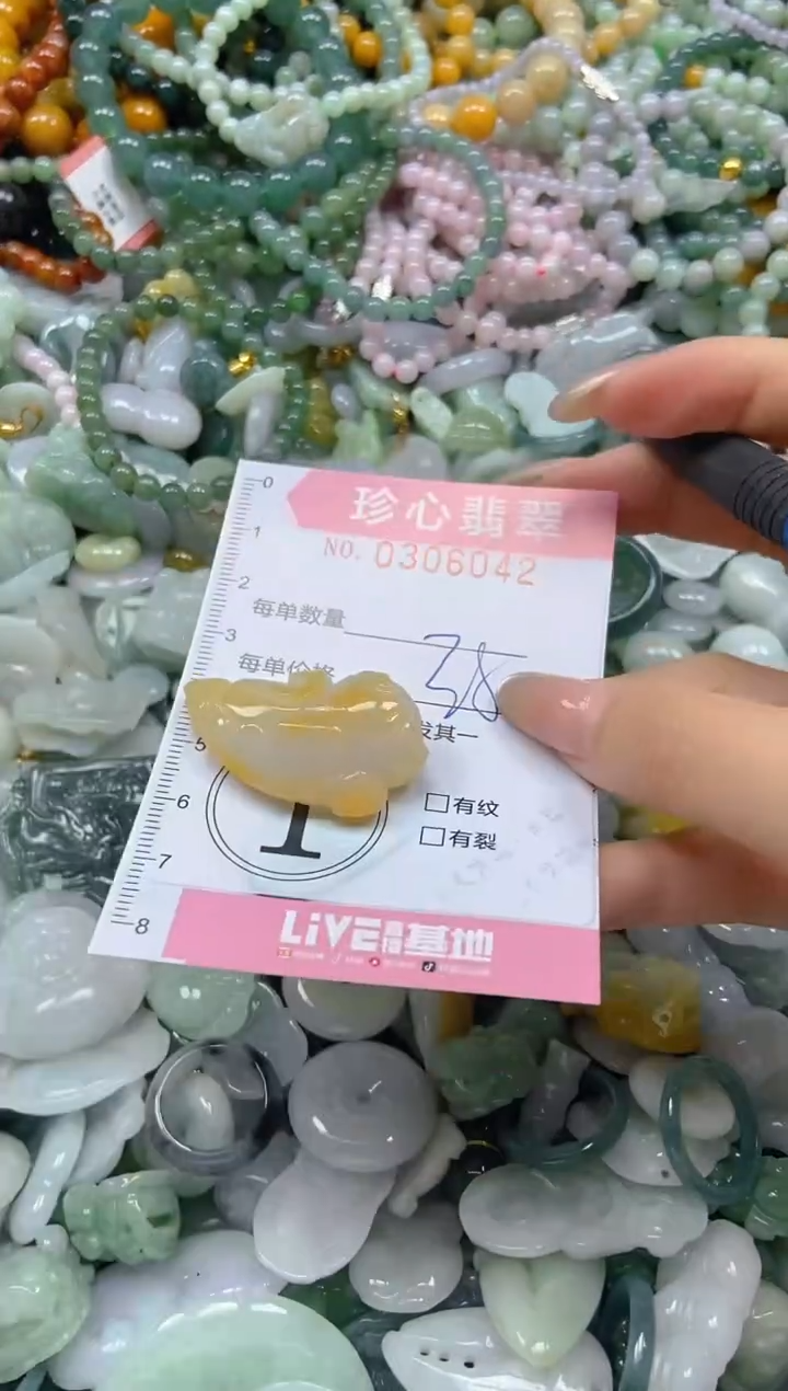 翡翠未镶嵌颈饰闪购0306042