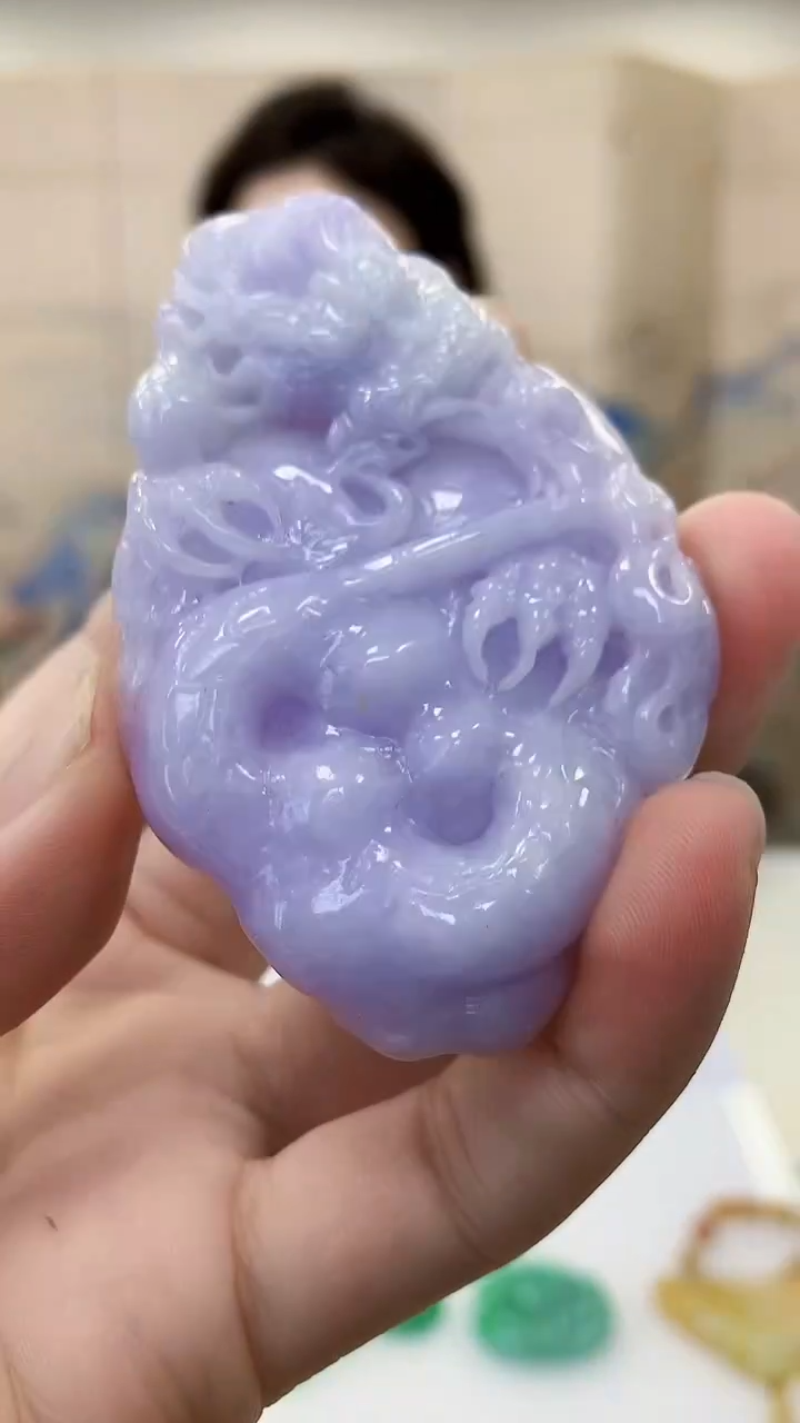 【闪购商品】定制翡翠未镶嵌4829bb-毛货挂件84