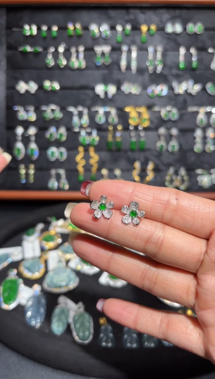 【闪购商品】翡翠颈饰银S925镶嵌蛋面/支持复检/一件