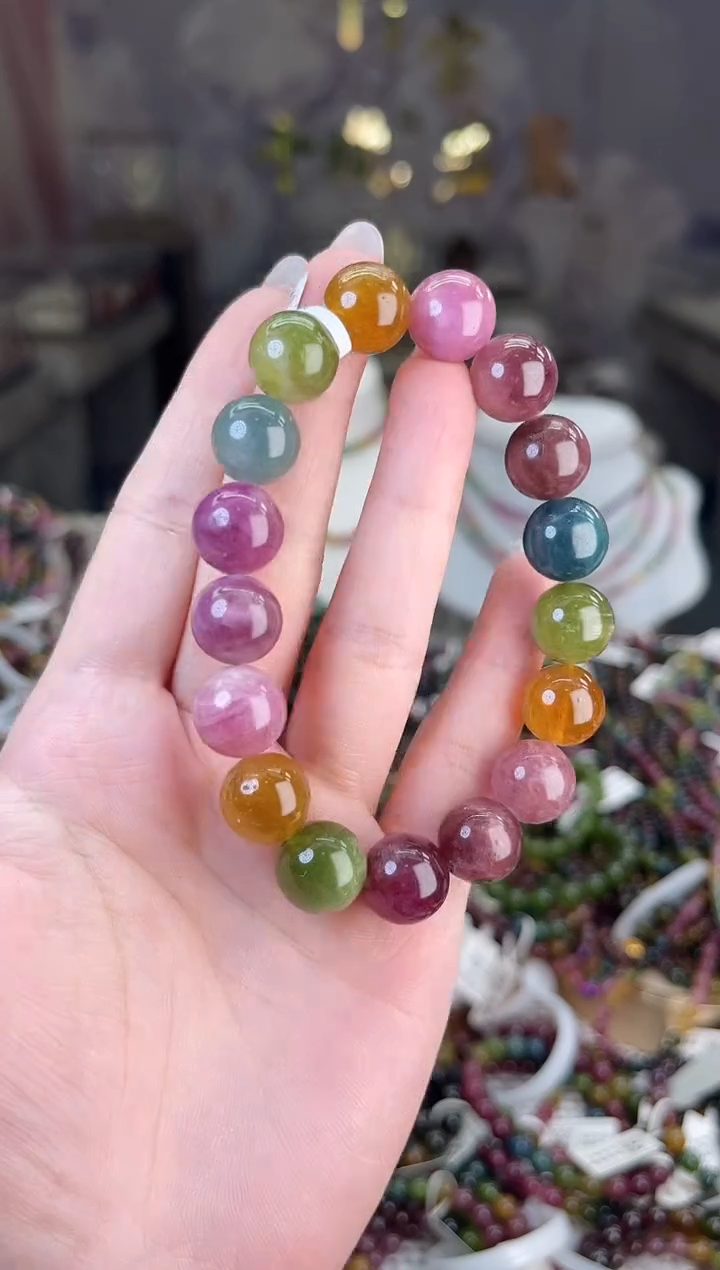 【闪购商品】/未镶嵌碧玺12mm+碧玺单圈多样性发货