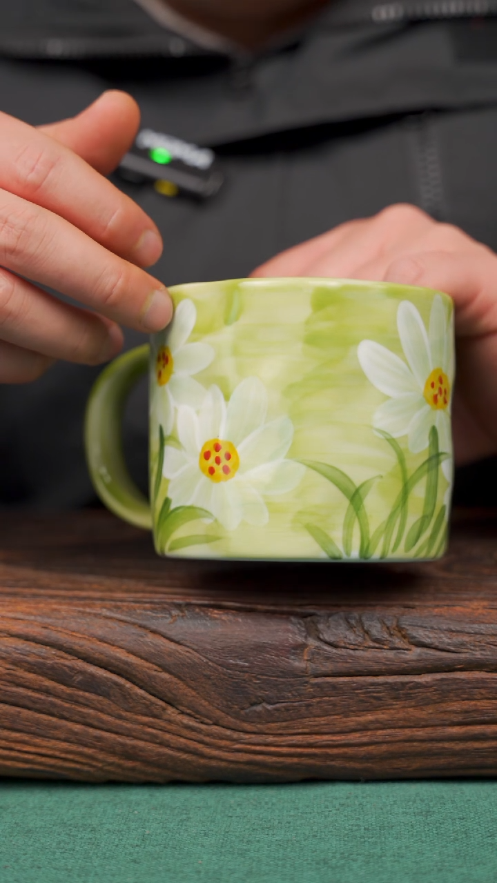 【闪购商品】瓷片81景德镇杯釉下手工手绘瓷器