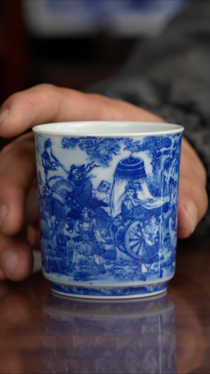 晓竹窑青花钟馗嫁妹
