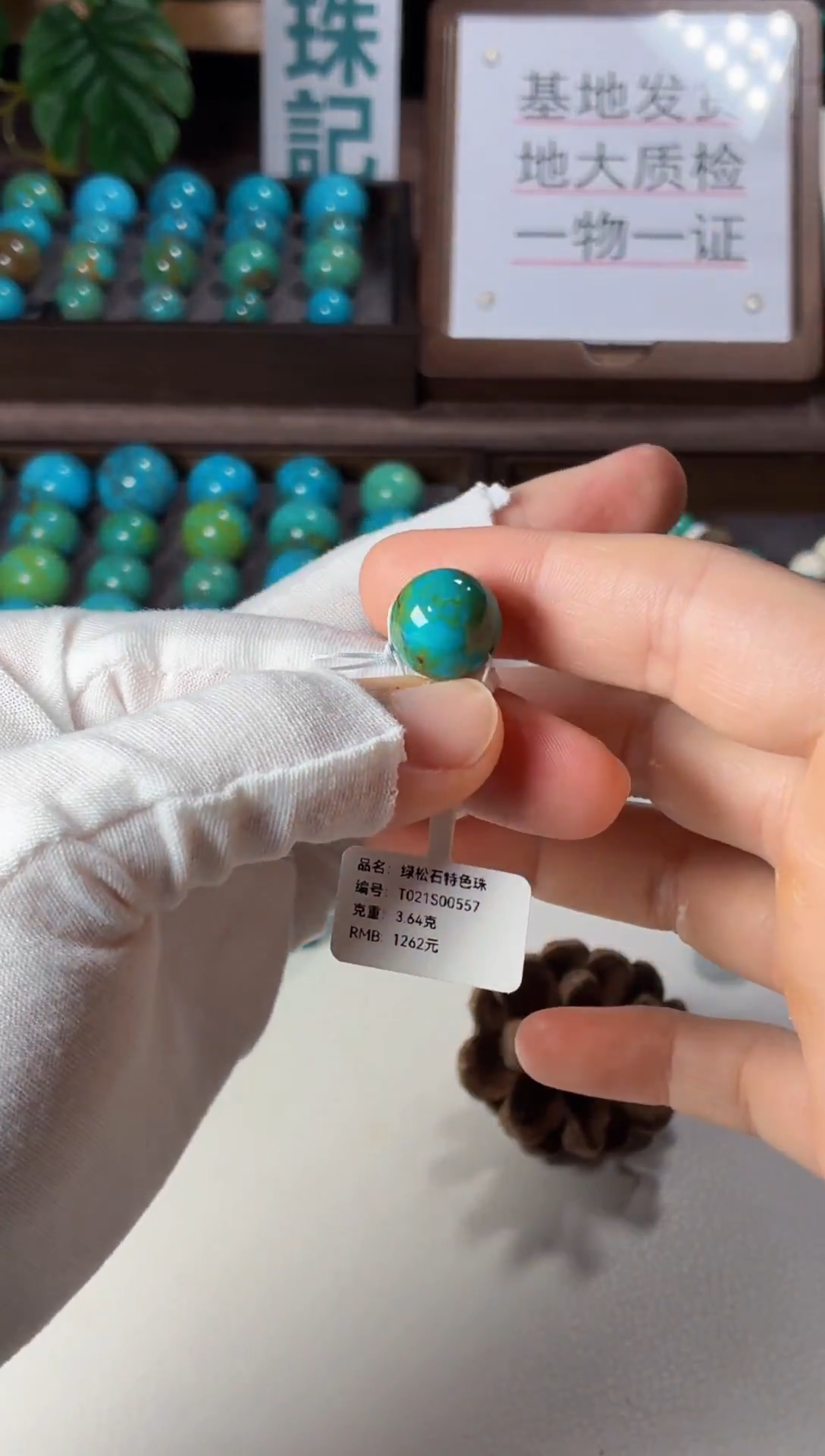 未镶嵌绿松石吊坠1