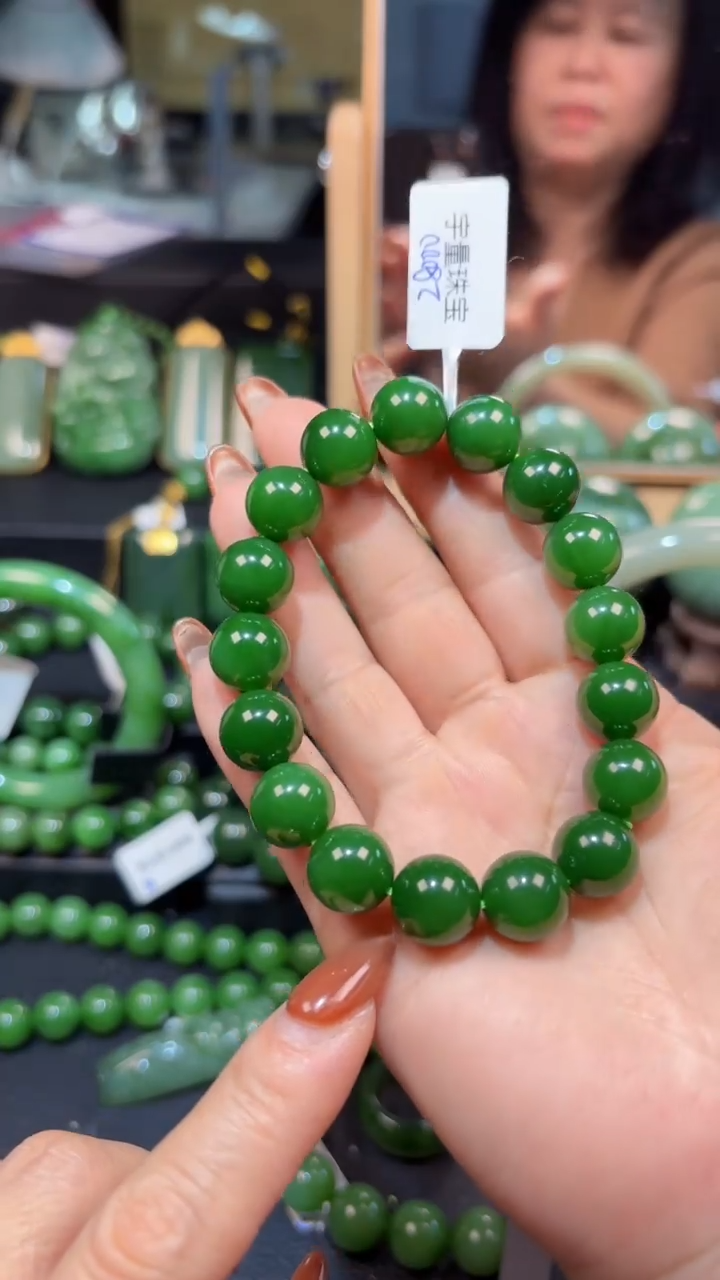 【闪购商品】和田玉（碧玉）手串未镶嵌1