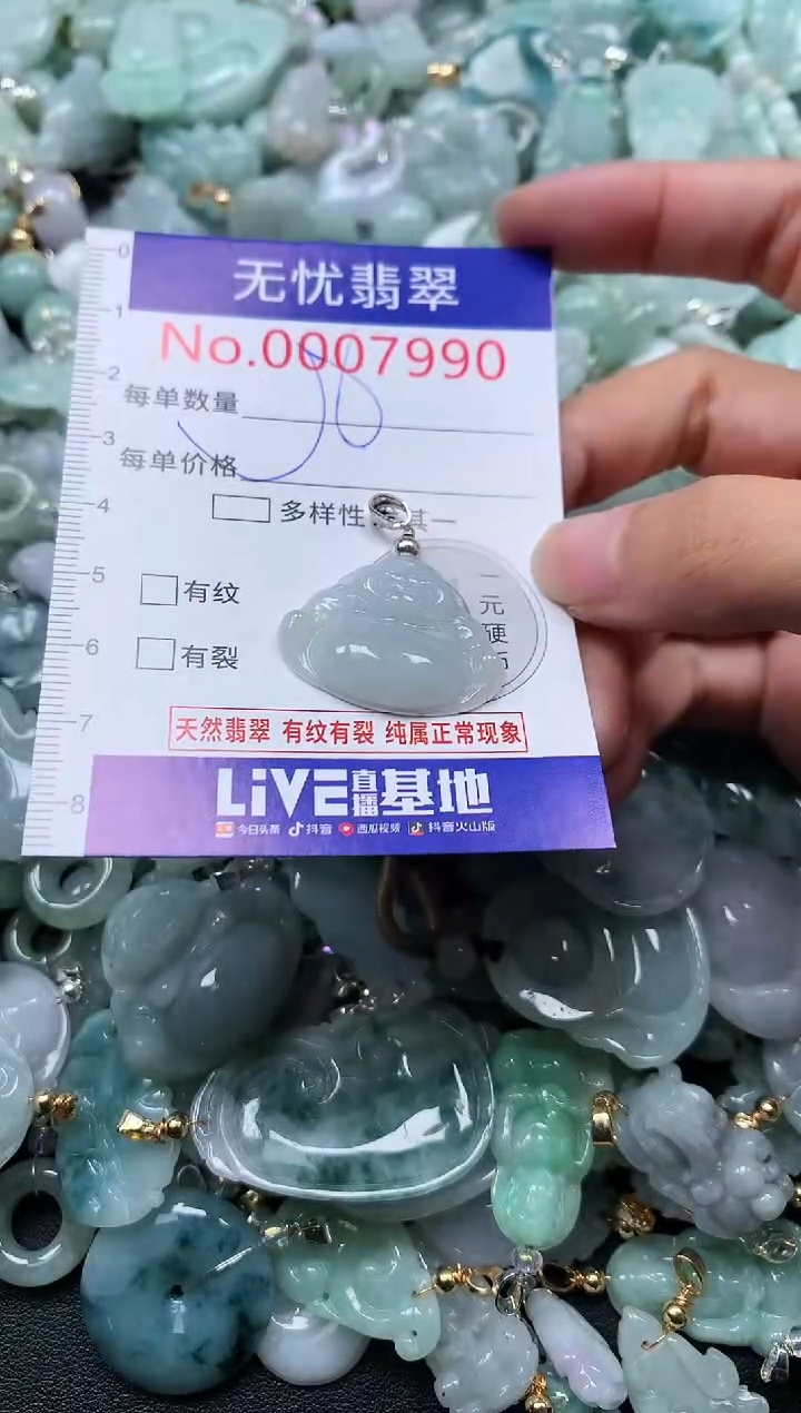 颈饰未镶嵌翡翠7990