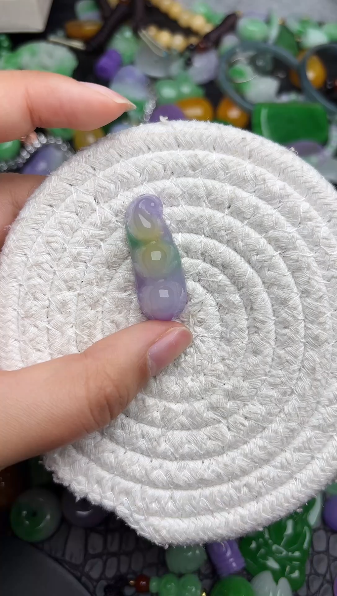 颈饰未镶嵌翡翠缅甸翡翠吊坠