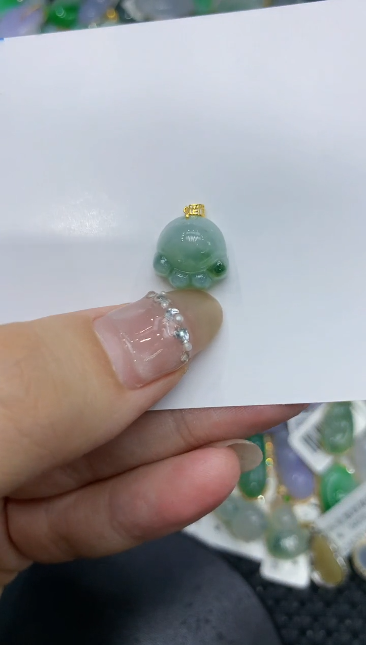 【闪购商品】翡翠颈饰18K金镶嵌222222222