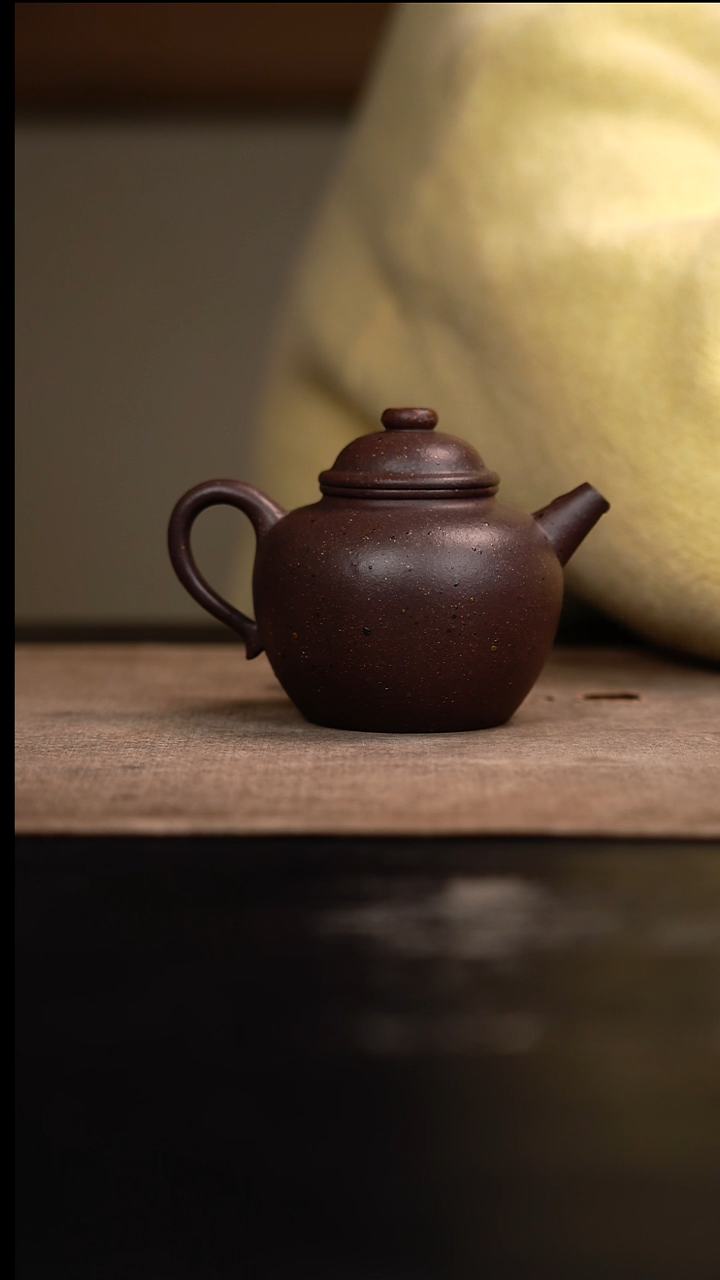 【闪购商品】紫砂茶壶大斌圈纽壶段泥柴烧170cc