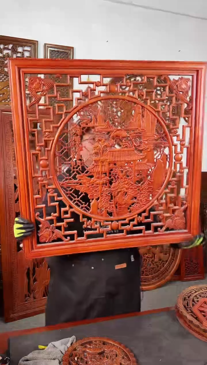 【闪购商品】香樟木木雕80公分鱼跃龙门  微瑕处理 不退不换