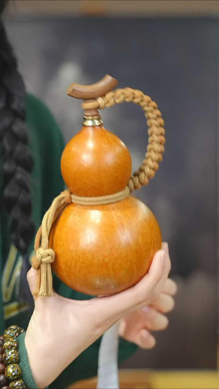 【闪购商品】XG117大漆酒葫芦不包手串及旋转底座