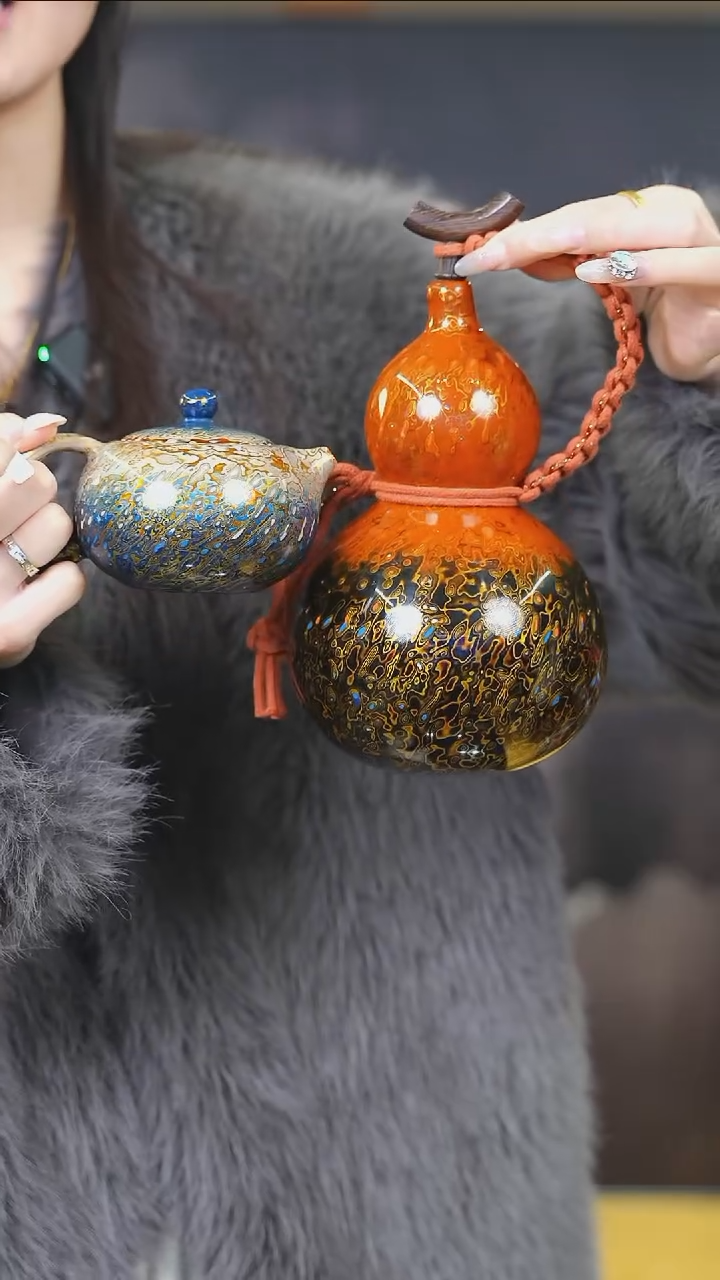 【闪购商品】XD197漆艺酒葫芦不包手串+渐变茶壶