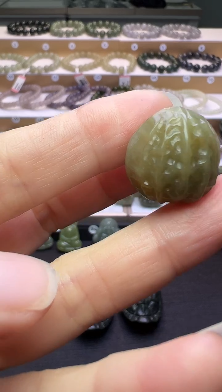 颈饰未镶嵌和田玉53号链接通孔