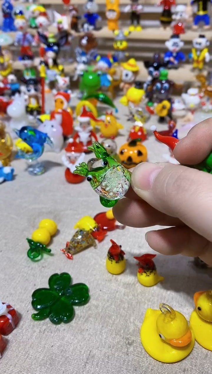 琉璃手工艺品夜光青蛙