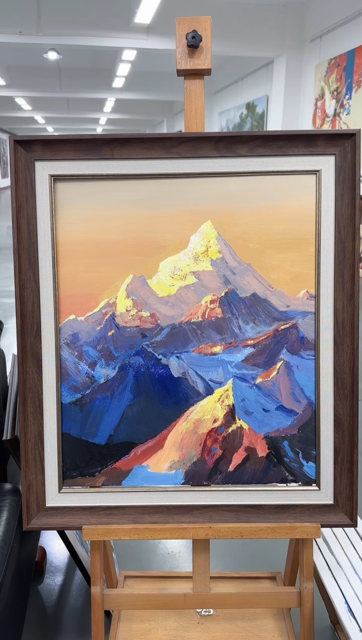陈*牛魔王高端手绘油画5-6内框发