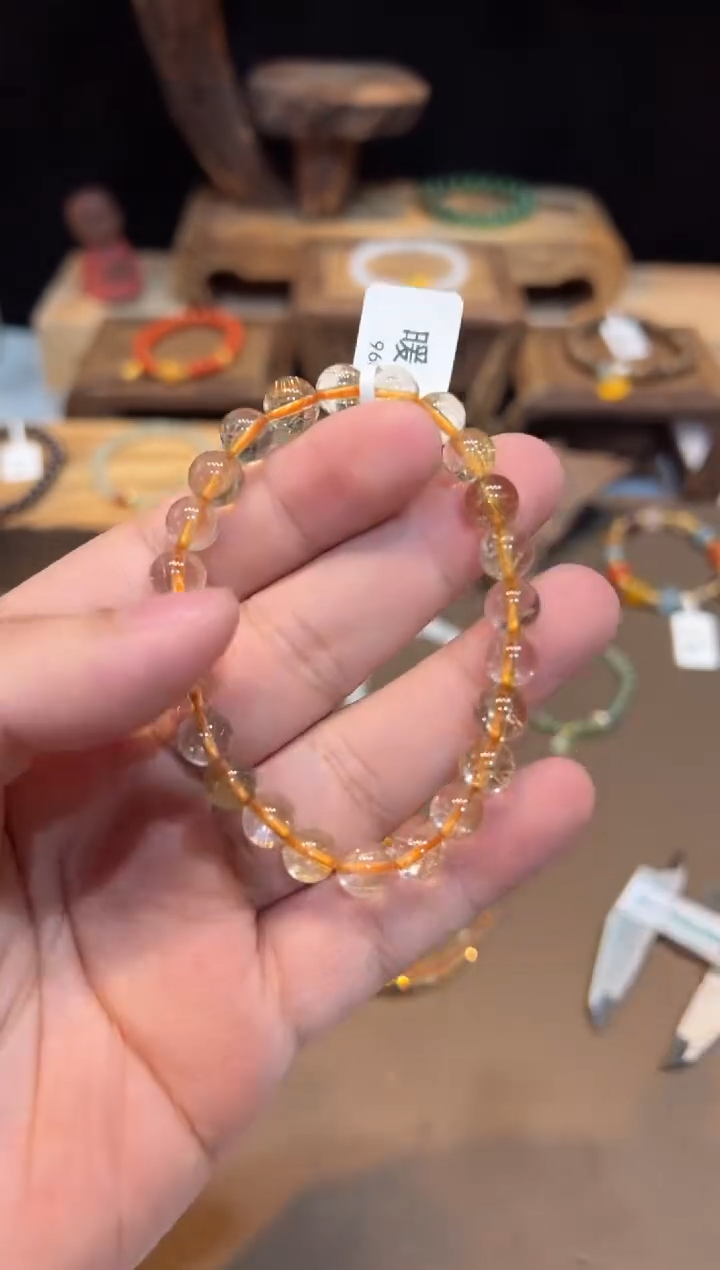 【闪购商品】水晶手链未镶嵌7mm+手饰@@9656