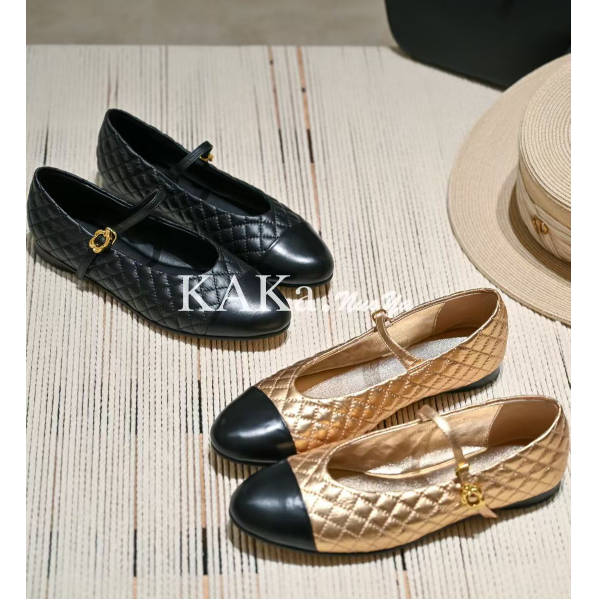 KAKA NUOYA  2478  时尚气质百搭舒适拼色玛丽珍鞋dy