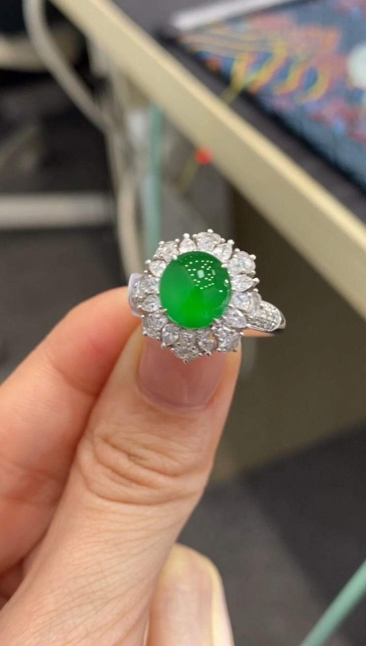 【闪购商品】翡翠颈饰18K金镶嵌收到货48小时鉴赏期（超时不退不换）