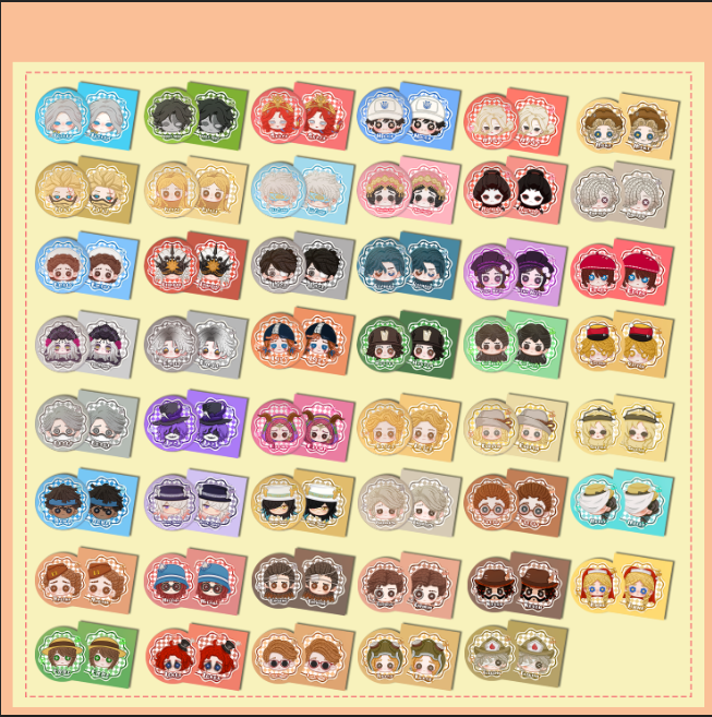 【同人】第五人格糖糖系列授权小方卡70*70盲盒代拆