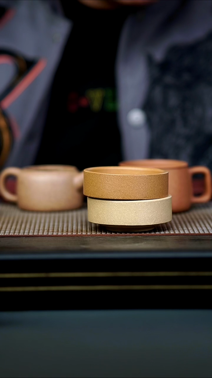 茶壶紫砂本绿+黄金段轮回杯80cc