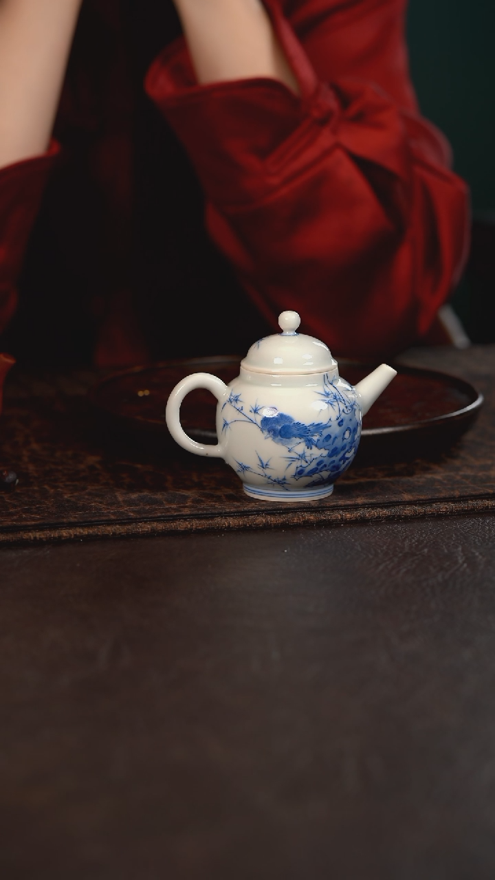 【闪购商品】杯聚澜堂竹报平安小壶