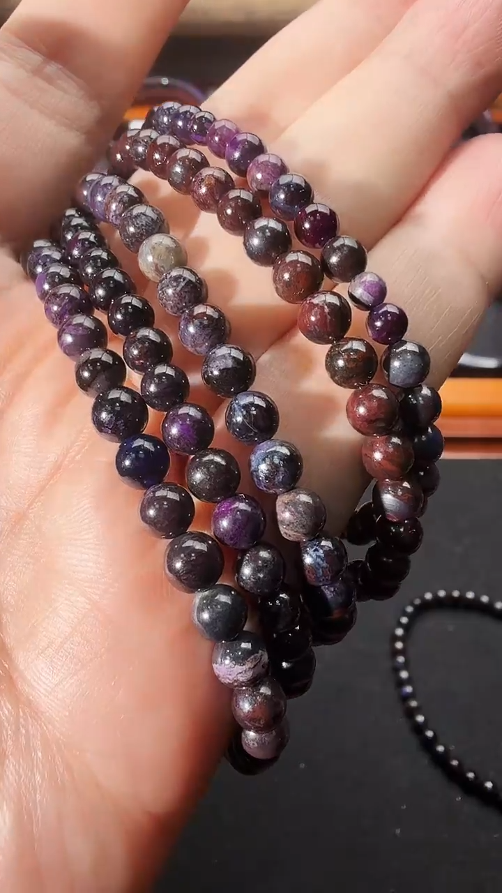 苏纪石（舒俱来）未镶嵌南非老矿手串@多样性发其一