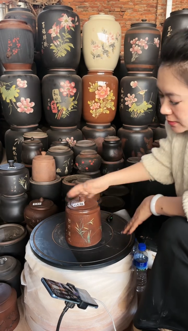 【闪购商品】壶瑕疵茶叶罐 100克古铜色 939