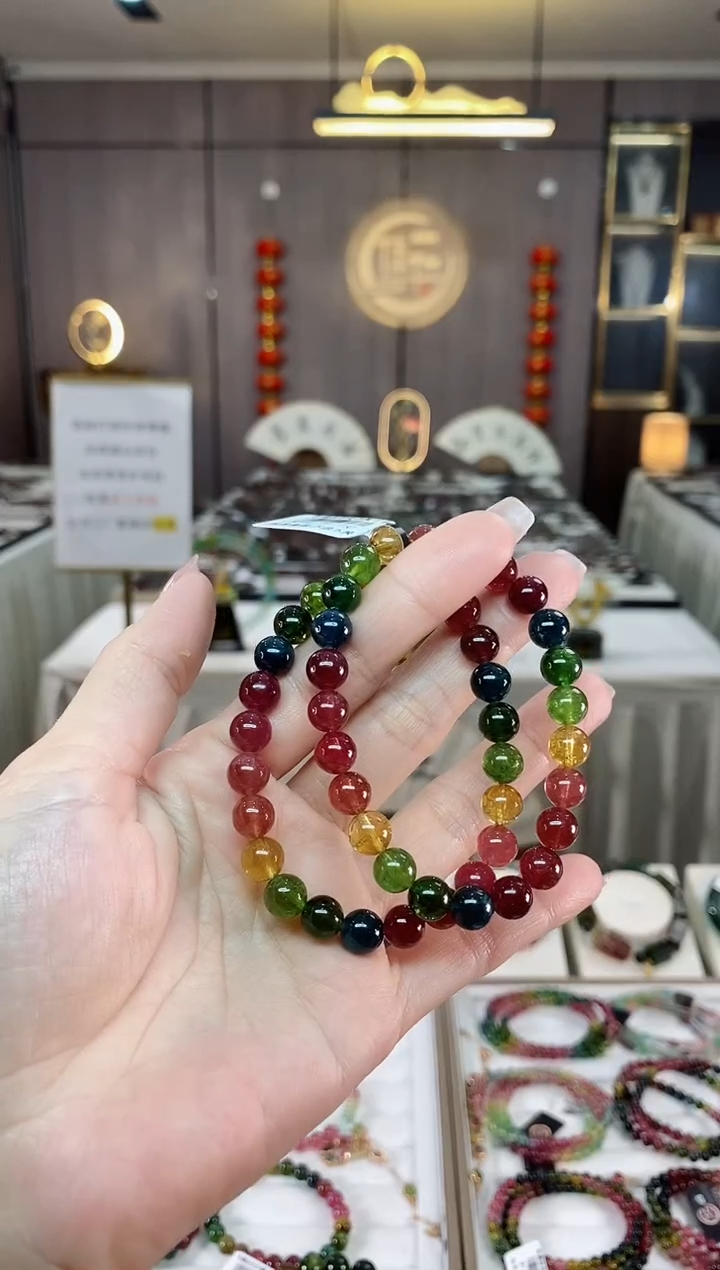 【闪购商品】碧玺单圈手串7mm+未镶嵌（多样性发一条）hon