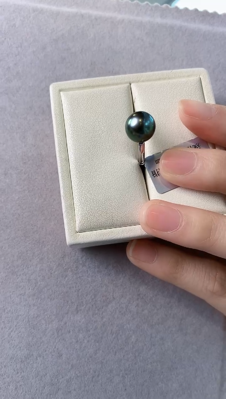 【闪购商品】海水珍珠戒指银S925镶嵌10-11海水珍珠戒指