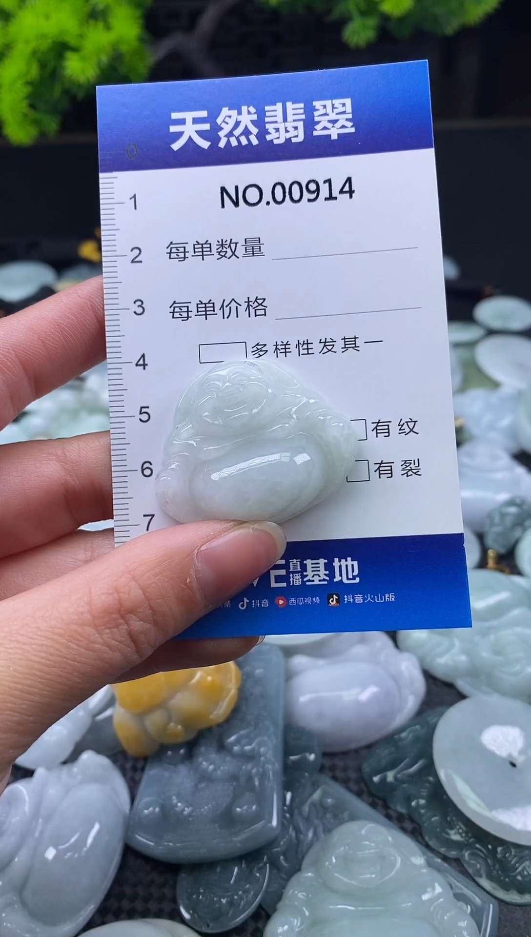 颈饰未镶嵌翡翠天然缅甸翡翠914