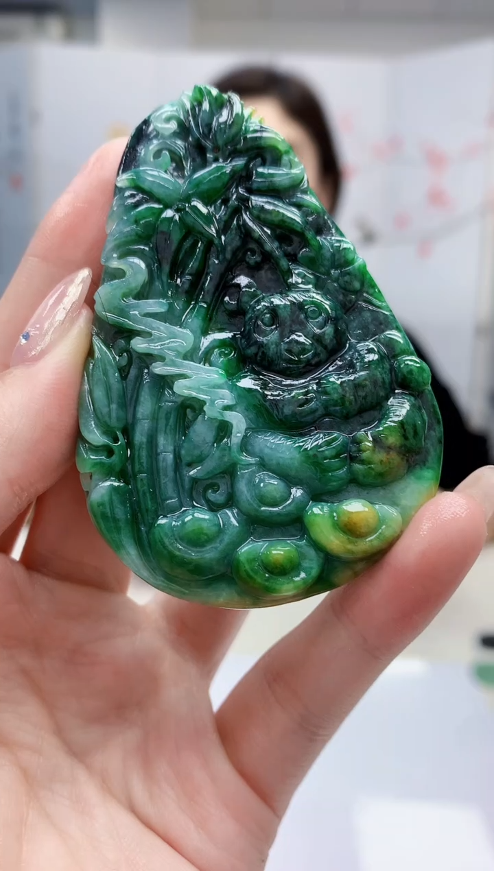 【闪购商品】定制翡翠未镶嵌4829jw-毛货挂件98