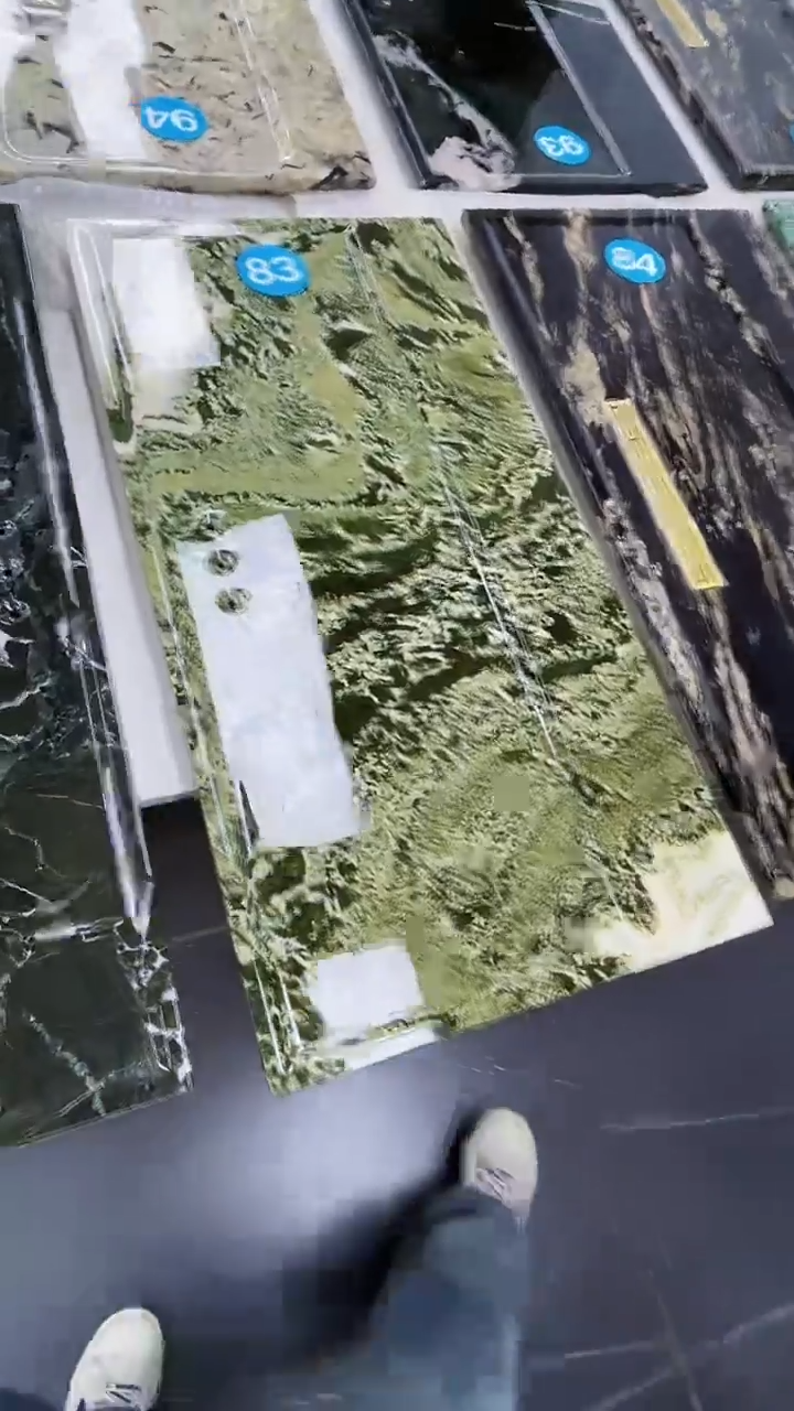 大理石80*40山水画茶盘