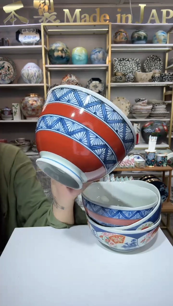 陶瓷波佐13厘米饭碗一只装A-5