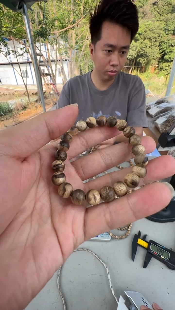 沉香沉香枕达拉干虎斑09圆珠单圈6+多样性发一