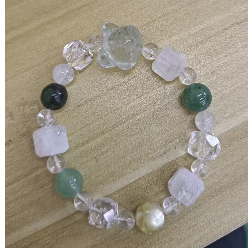 多宝水晶狐狸串（绿色）-531197