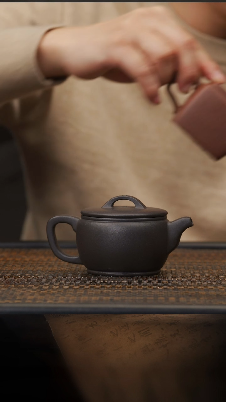 【闪购商品】紫砂茶壶57空山造器LJJ 古渡乌泥/老汉瓦