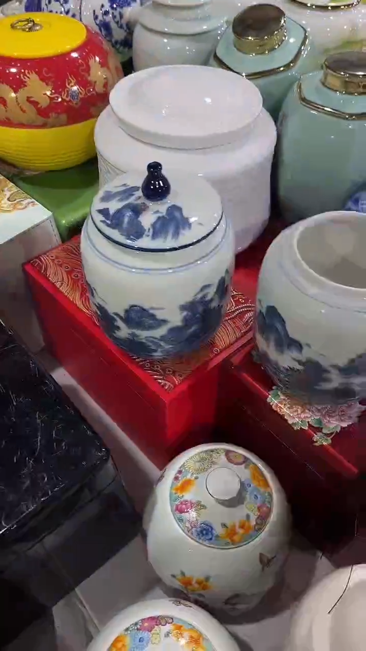 【闪购商品】摆件陶瓷茶叶罐罐密封罐