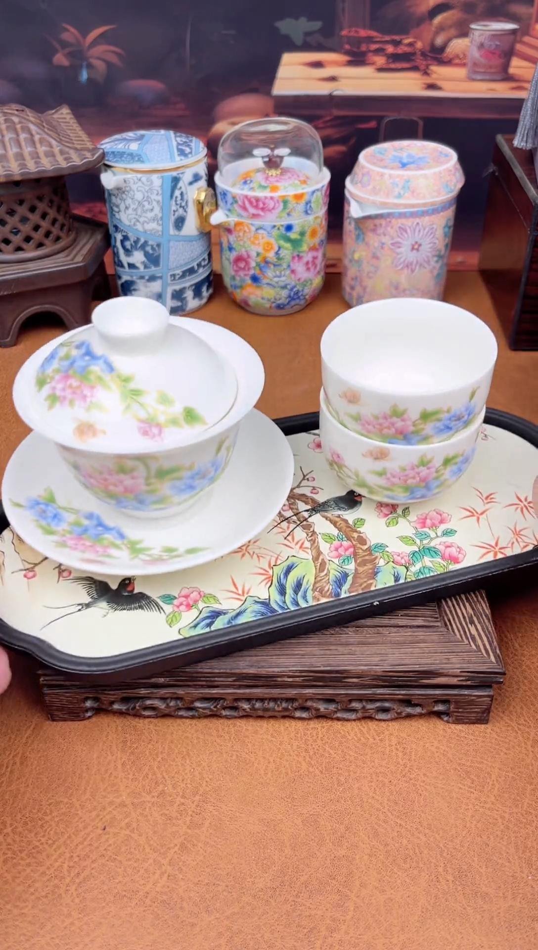 【闪购商品】陶瓷茶具摆件茶叶罐