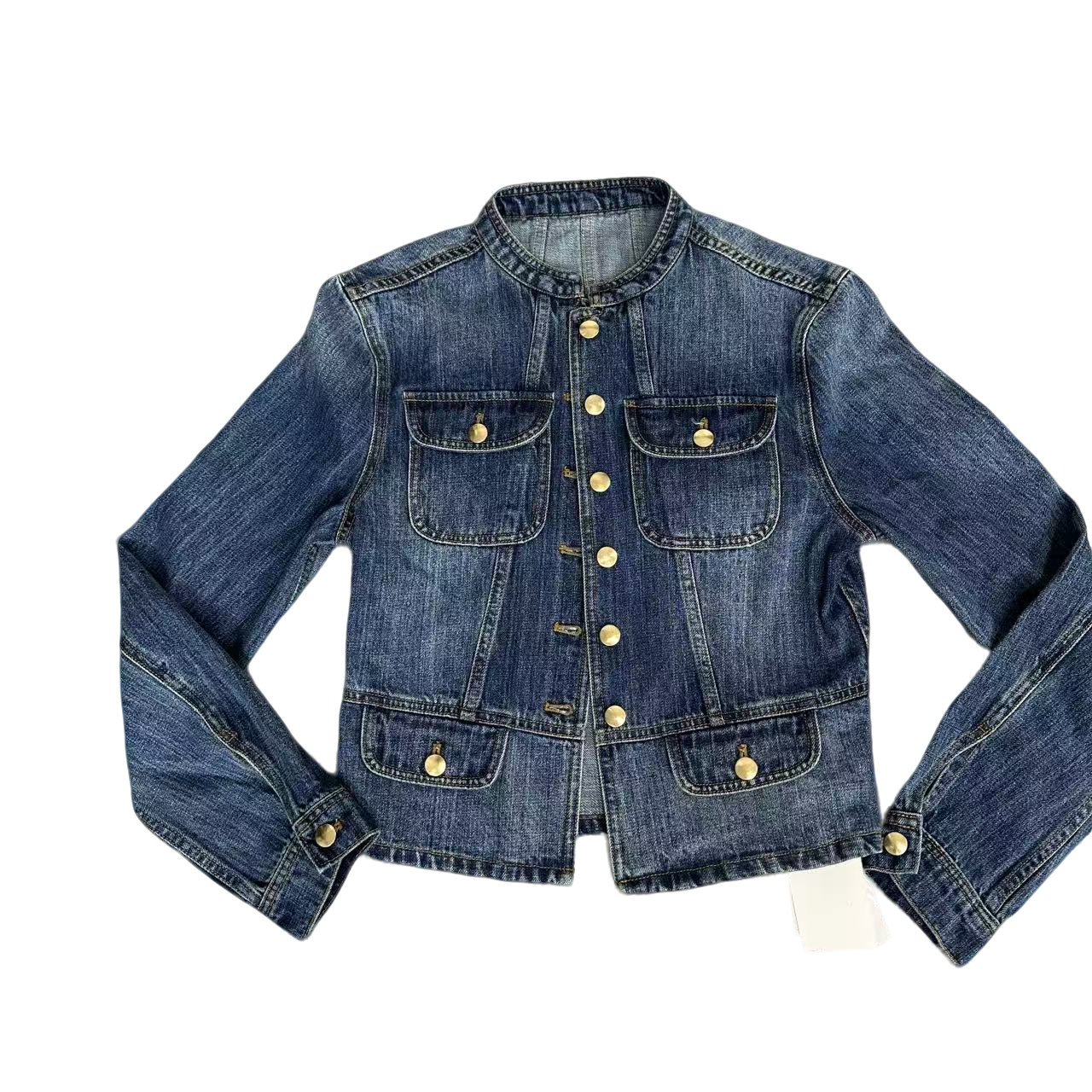 EANSSY G福利秋冬新款短款扣子口袋牛仔夹克外套一店NA2505C045