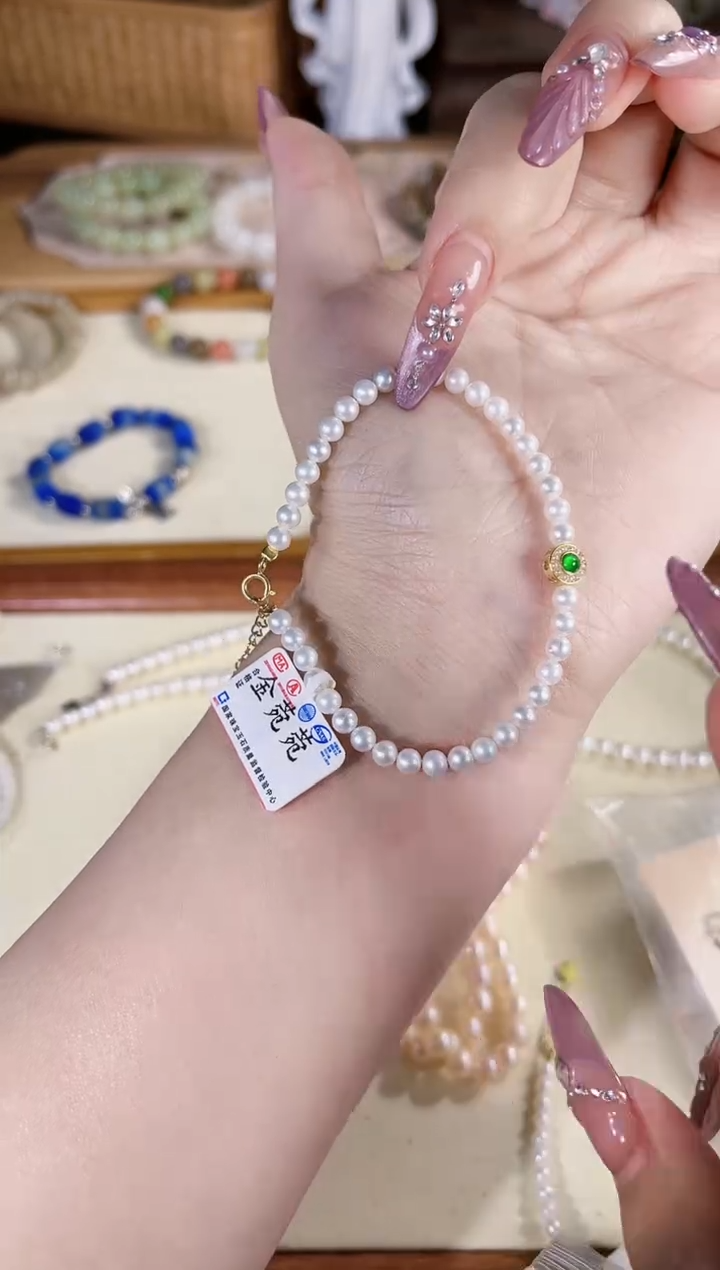 未镶嵌手串淡水珍珠多样性发其一孤品默认微瑕