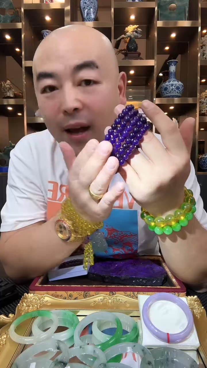 紫晶手链未镶嵌手串