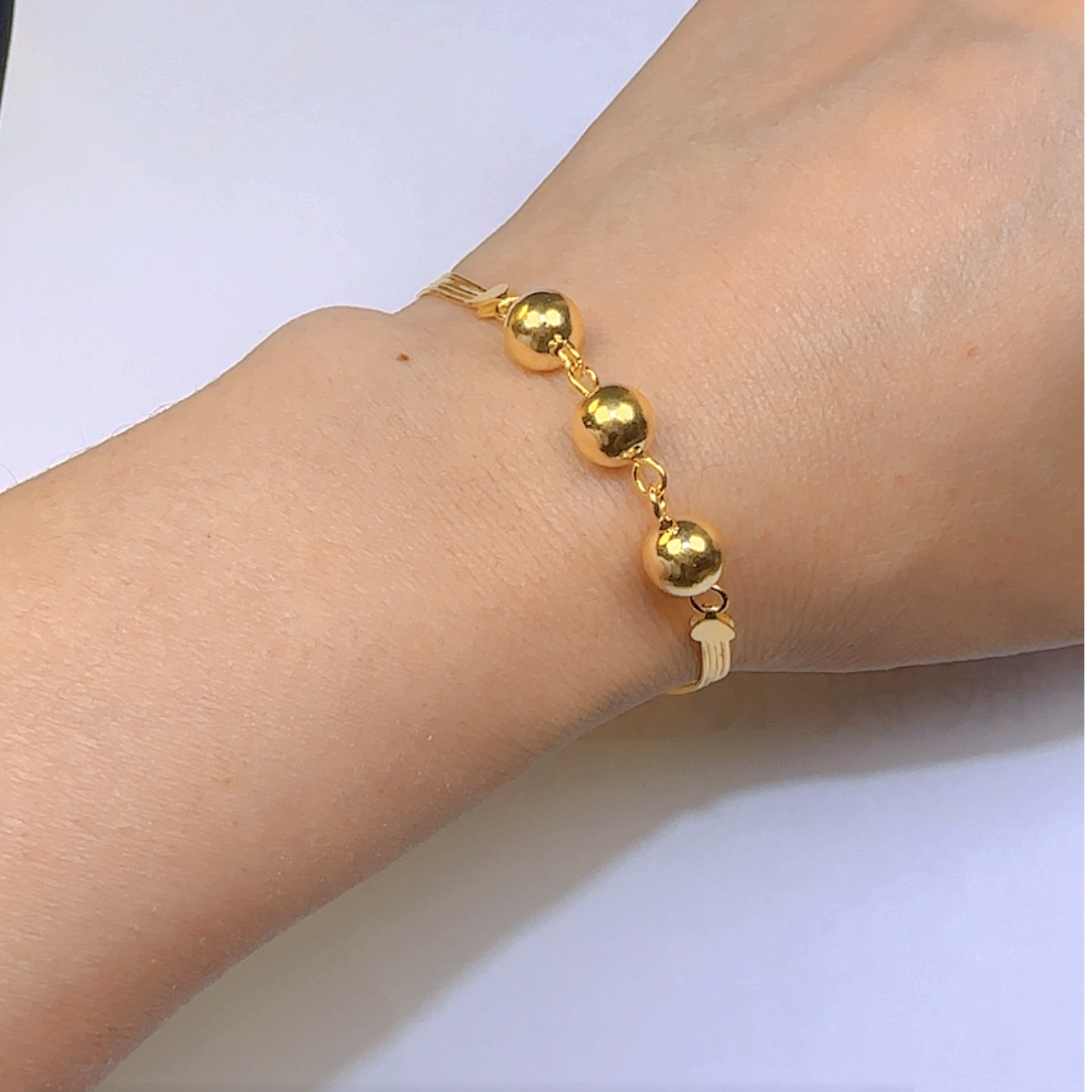 足银手链 【黄色流苏隔珠手链