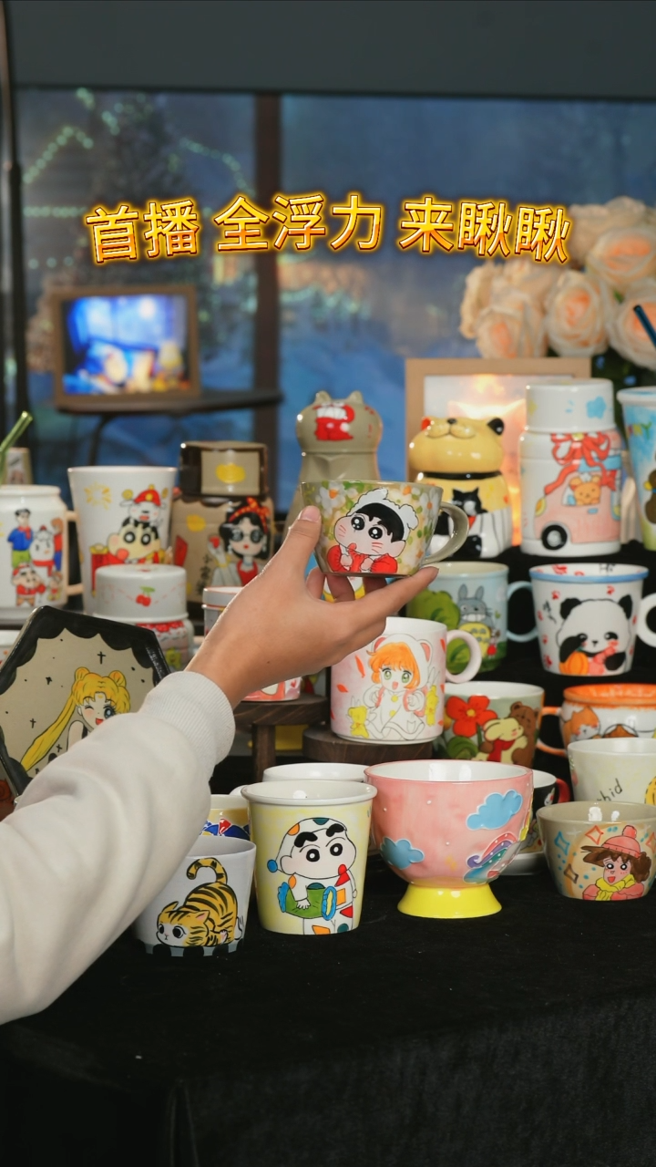 【闪购商品】摆件小幸运纯手工手绘陶瓷